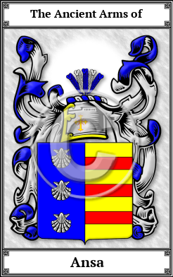 Ansa Family Crest Download (JPG)  Book Plated - 150 DPI
