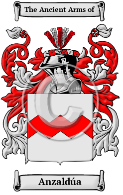 Anzaldúa Family Crest Download (JPG) Heritage Series - 300 DPI