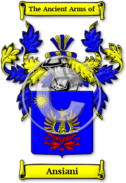 Ansiani Family Crest Download (jpg) Legacy Series - 150 DPI