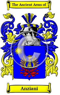 Anziani Family Crest/Coat of Arms