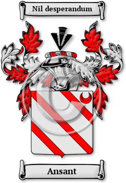 Ansant Family Crest Download (JPG) Legacy Series - 600 DPI
