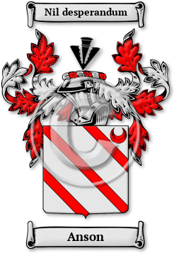 Anson Family Crest Download (JPG) Legacy Series - 600 DPI