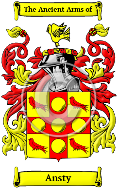 Ansty Family Crest/Coat of Arms