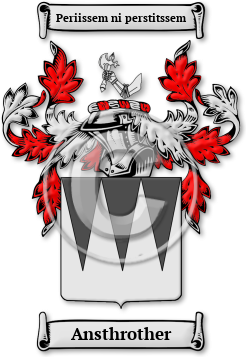 Ansthrother Family Crest Download (jpg) Legacy Series - 150 DPI