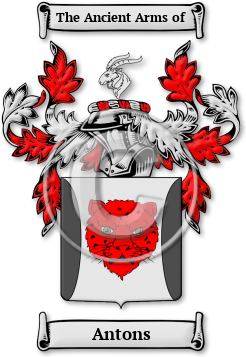 Antons Family Crest Download (jpg) Legacy Series - 150 DPI