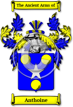 Anthoine Family Crest Download (jpg) Legacy Series - 150 DPI