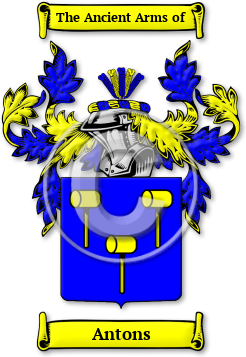 Antons Family Crest Download (JPG) Legacy Series - 600 DPI