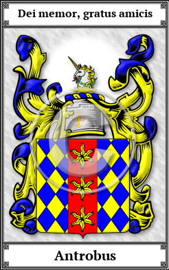 Antrobus Family Crest Download (JPG)  Book Plated - 150 DPI