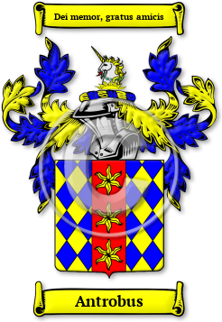 Antrobus Family Crest Download (jpg) Legacy Series - 150 DPI