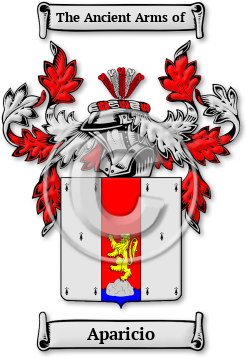 Aparicio Family Crest Download (jpg) Legacy Series - 150 DPI