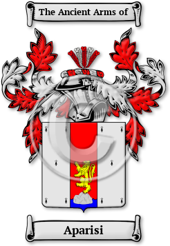 Aparisi Family Crest Download (jpg) Legacy Series - 150 DPI