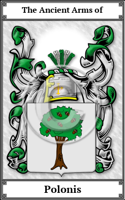 Polonis Family Crest Download (JPG)  Book Plated - 150 DPI