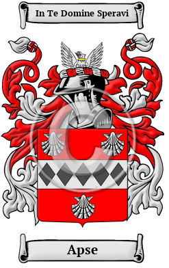 Apse Family Crest Download (jpg) Heritage Series - 150 DPI