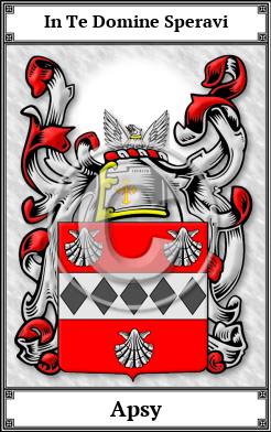 Apsy Family Crest Download (JPG)  Book Plated - 150 DPI