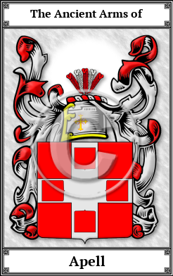 Apell Family Crest Download (JPG) Book Plated - 600 DPI