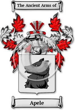 Apele Family Crest Download (jpg) Legacy Series - 150 DPI