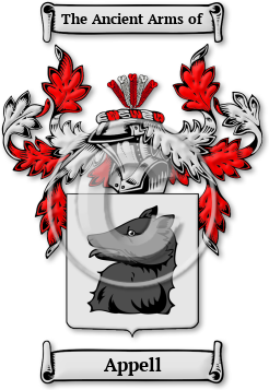 Appell Family Crest Download (jpg) Legacy Series - 150 DPI
