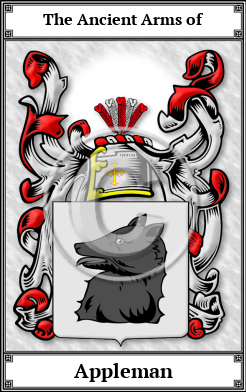 Appleman Family Crest Download (JPG)  Book Plated - 150 DPI