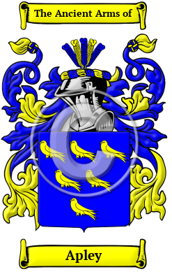 Apley Family Crest/Coat of Arms