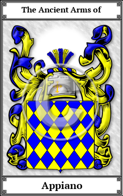 Appiano Family Crest Download (JPG) Book Plated - 600 DPI