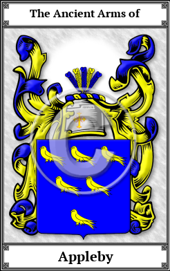 Appleby Family Crest Download (JPG)  Book Plated - 150 DPI