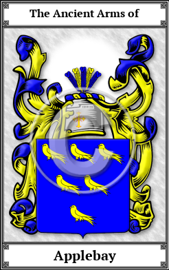 Applebay Family Crest Download (JPG)  Book Plated - 150 DPI