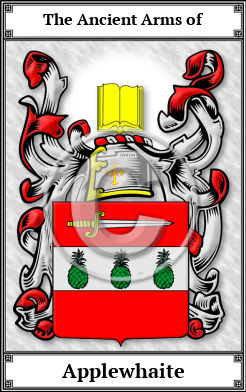 Applewhaite Family Crest Download (JPG)  Book Plated - 150 DPI