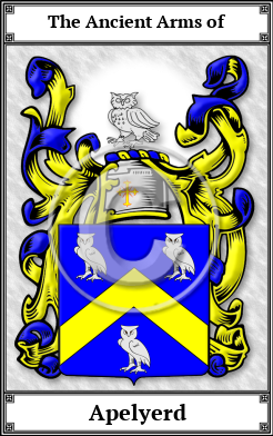Apelyerd Family Crest Download (JPG) Book Plated - 600 DPI
