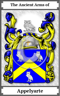 Appelyarte Family Crest Download (JPG)  Book Plated - 150 DPI