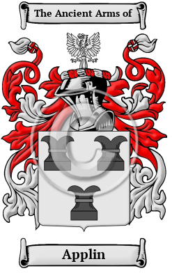 Applin Family Crest Download (jpg) Heritage Series - 150 DPI