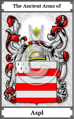 Aspl Family Crest Download (JPG)  Book Plated - 150 DPI