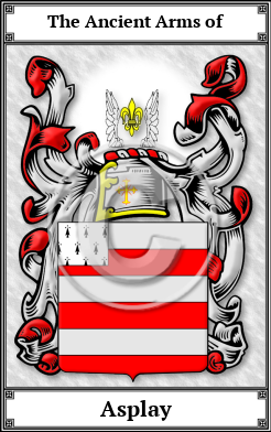 Asplay Family Crest Download (JPG)  Book Plated - 150 DPI