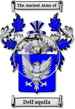 Dell'aquila Family Crest Download (jpg) Legacy Series - 150 DPI