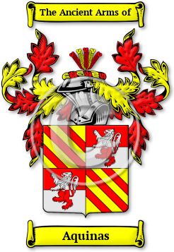 Aquinas Family Crest Download (JPG) Legacy Series - 600 DPI
