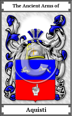 Aquisti Family Crest Download (JPG)  Book Plated - 150 DPI