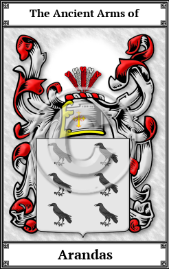 Arandas Family Crest Download (JPG)  Book Plated - 150 DPI