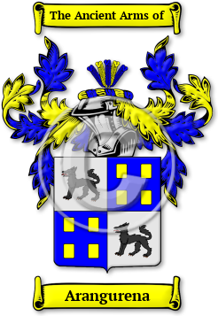 Arangurena Family Crest Download (jpg) Legacy Series - 150 DPI