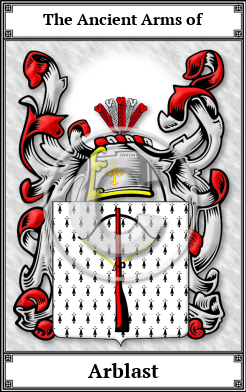 Arblast Family Crest Download (JPG)  Book Plated - 150 DPI