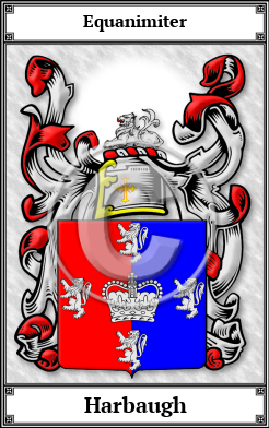 Harbaugh Family Crest Download (JPG)  Book Plated - 150 DPI