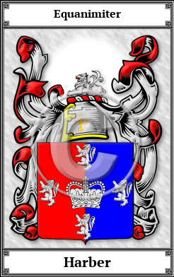 Harber Family Crest Download (JPG)  Book Plated - 150 DPI