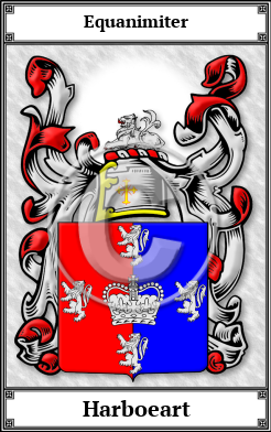 Harboeart Family Crest Download (JPG)  Book Plated - 150 DPI