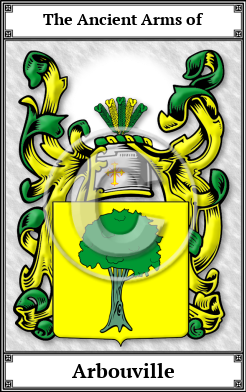Arbouville Family Crest Download (JPG)  Book Plated - 150 DPI