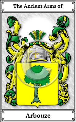 Arbouze Family Crest Download (JPG)  Book Plated - 150 DPI
