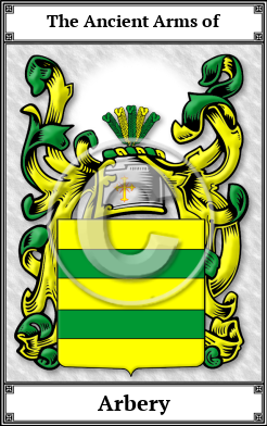 Arbery Family Crest Download (JPG)  Book Plated - 150 DPI