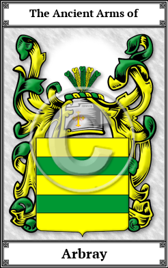 Arbray Family Crest Download (JPG) Book Plated - 600 DPI