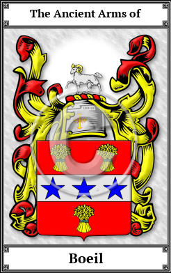 Boeil Family Crest Download (JPG)  Book Plated - 150 DPI
