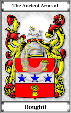 Boughil Family Crest Download (JPG)  Book Plated - 150 DPI