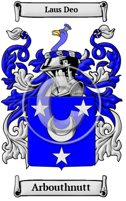 Arbouthnutt Family Crest/Coat of Arms