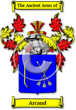 Arcand Family Crest Download (JPG) Legacy Series - 600 DPI
