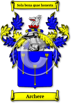 Archere Family Crest Download (jpg) Legacy Series - 150 DPI